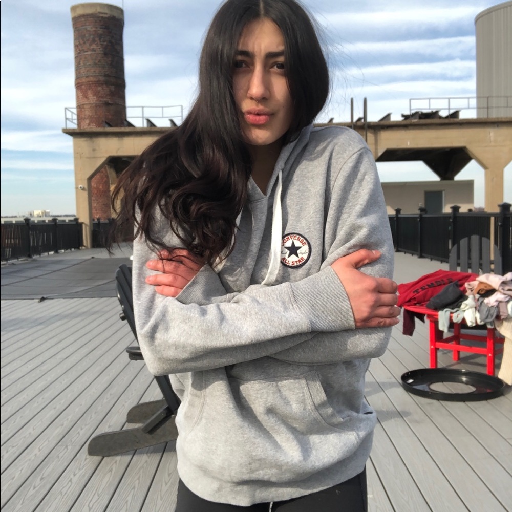 Grey Converse Hoodie